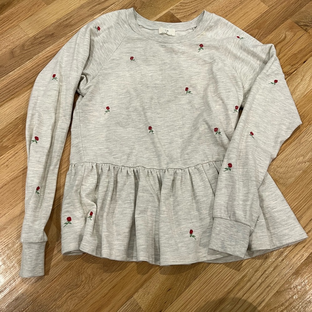 Madewell embroidered sweatshirt , small - Picture 1 of 3